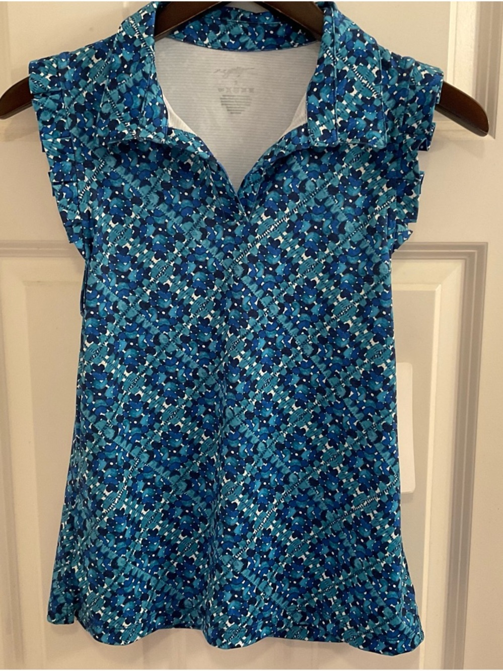 Gottex Golf and Tennis Sleeveless Top - NWT - Small - Blue Tile - Picture 3 of 9